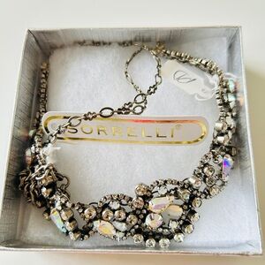 Sorrelli Multi Crystal Cut Floral Necklace.